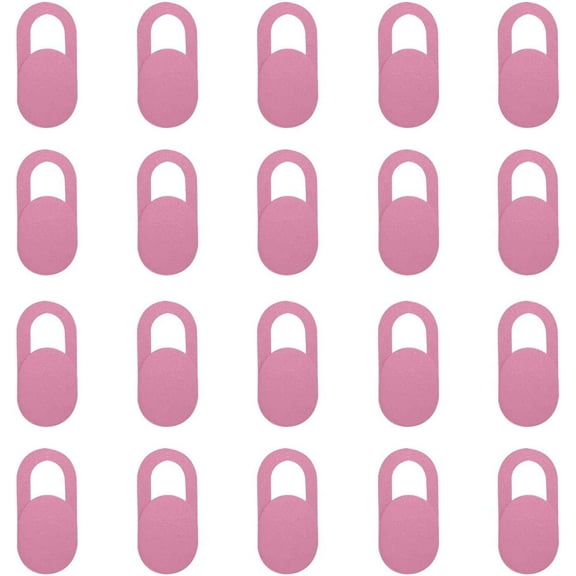 Camera Privacy CoversWebcam Cover Protection Sticker for MacBook Pro,iMac, Laptop, Computer,Smartphone,Protect Your Privacy and Security (20pcs, Pink)