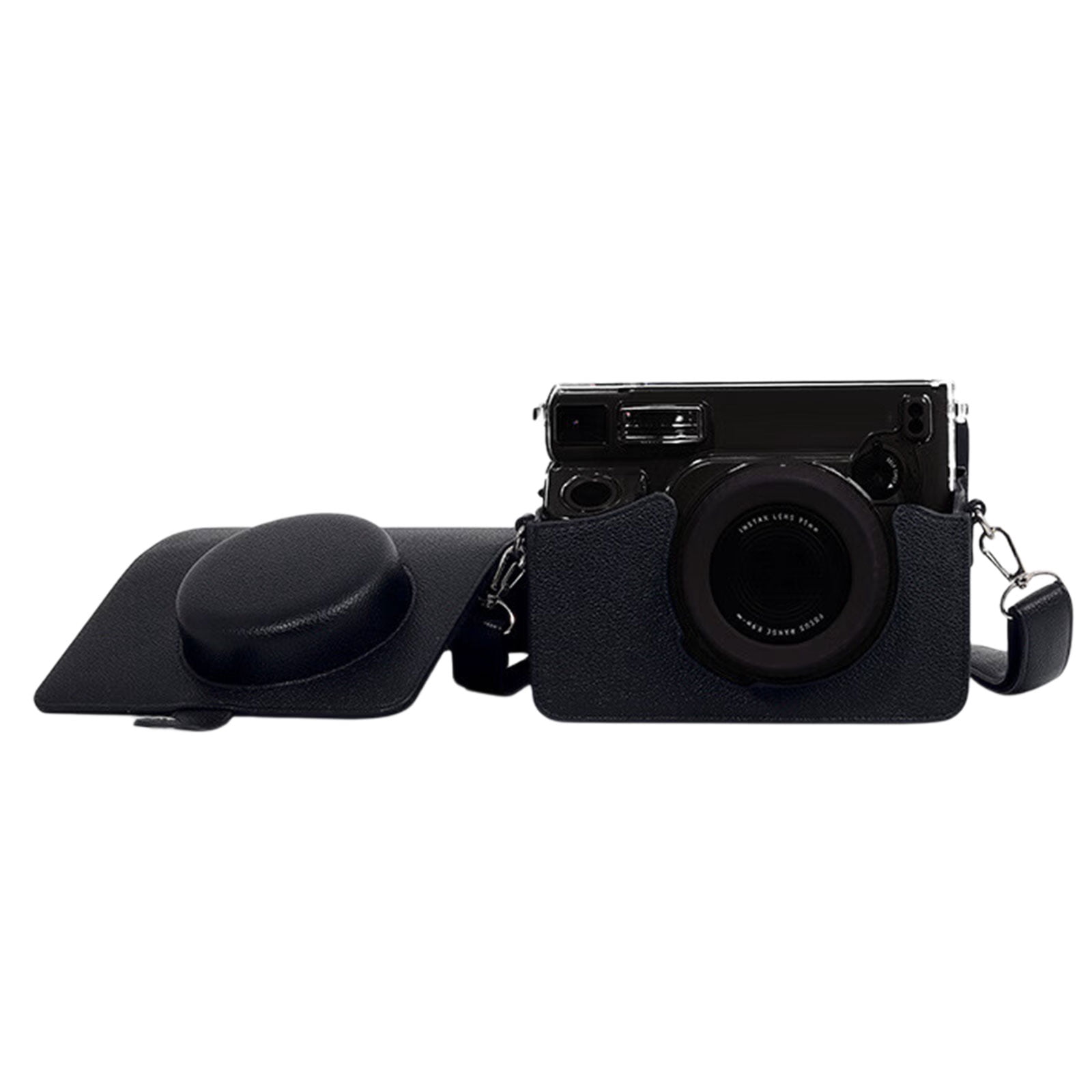 Camera Protective Shell Bag PU Leather Cover Large Compartment Storage ...