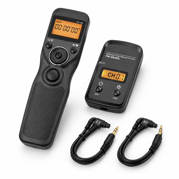 Camera Remote Control, TW283/CN, Wireless Timer Shutter Release for Compatible Cameras