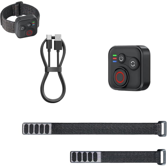 Camera Remote Controller for DJI Osmo 360 Action 6/5 Pro/4, 50m Range Wrist Strap