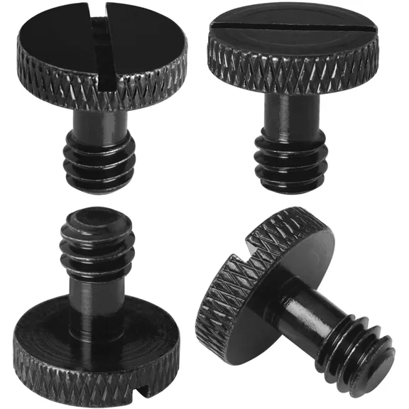 BUTTERFLY- Camera Screw 4Pcs 1/4 Slotted Screw For Camera Ttripod Quick Release Plate
