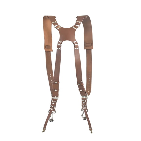 Camera Shoulder Double Strap Harness Quick Release Adjustable Double Camera Leather Strap for DSLR SLR Camera