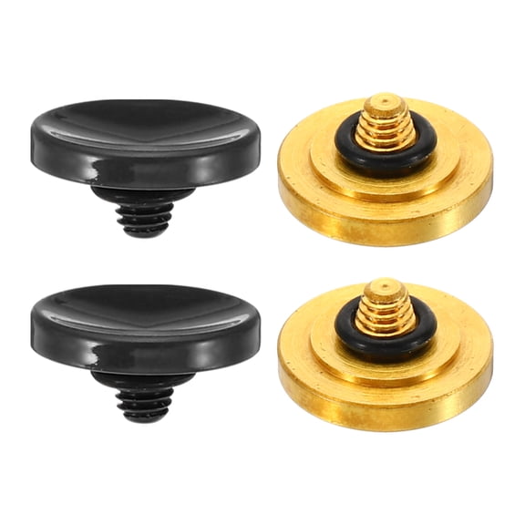 Camera Shutter Button, 2 Pack Soft Shutter Release Button Camera Button Concave, Black Golden