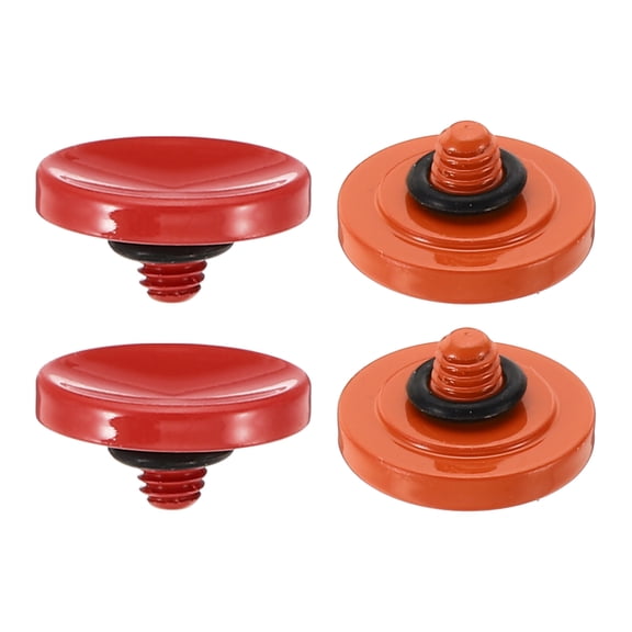 Camera Shutter Button, 2 Pack Soft Shutter Release Button Camera Button Concave, Red Orange