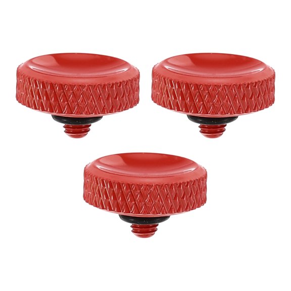 Camera Shutter Button, 3 Pack Soft Shutter Release Button Camera Button Carved, Red