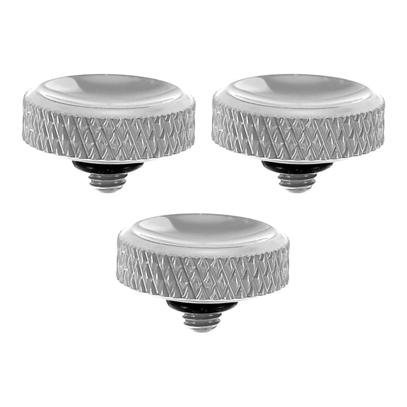 Camera Shutter Button, 3 Pack Soft Shutter Release Button Camera Button Carved, Silver