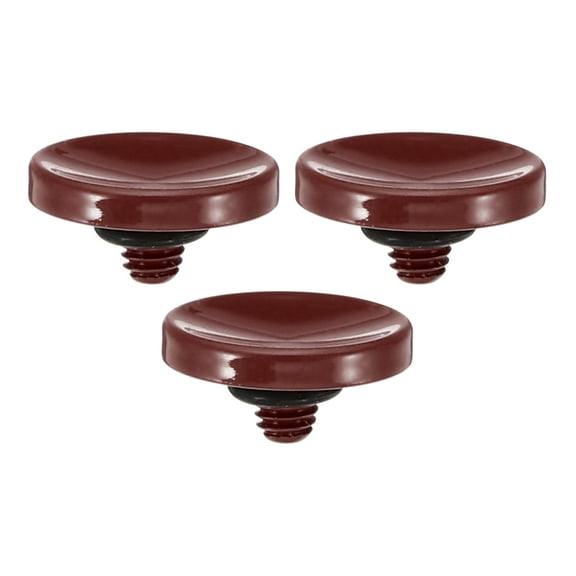 Camera Shutter Button, 3 Pack Soft Shutter Release Button Camera Button Concave, Dark Red