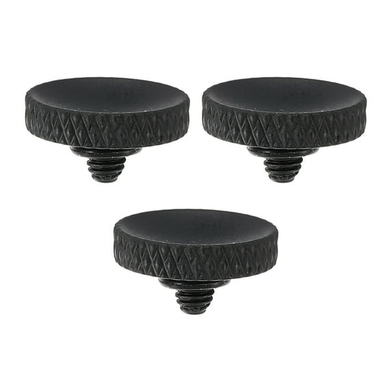 Camera Shutter Button, 3 Pack Soft Shutter Release Button Camera Button Knurled, Matte Black