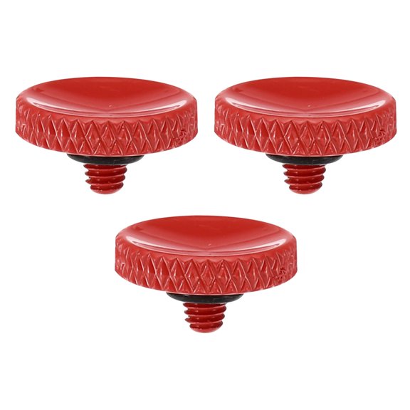 Camera Shutter Button, 3 Pack Soft Shutter Release Button Camera Button Knurled, Red