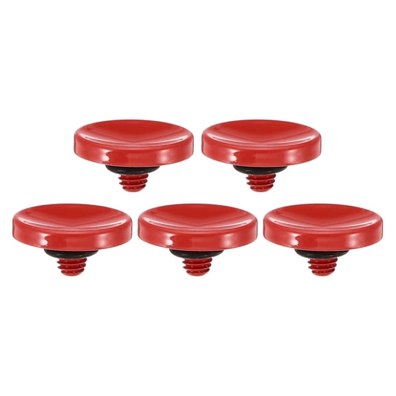 Camera Shutter Button, 5 Pack Soft Shutter Release Button Camera Button Concave, Red