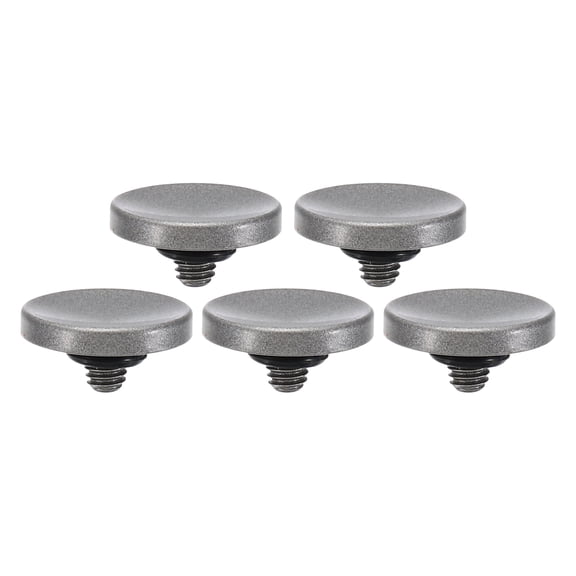 Camera Shutter Button, 5 Pack Soft Shutter Release Button Camera Button Concave, Silver