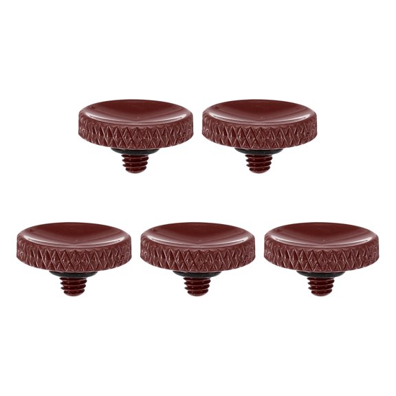 Camera Shutter Button, 5 Pack Soft Shutter Release Button Camera Button Knurled, Dark Red