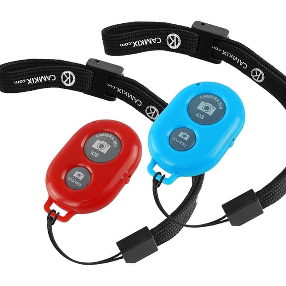 Camera Shutter Remote Control with Bluetooth Wireless Technology - 2 Pack - Create Amazing Photos and Videos Hands-Free - Works with Most Smartphones and Tablets (iOS and Android)