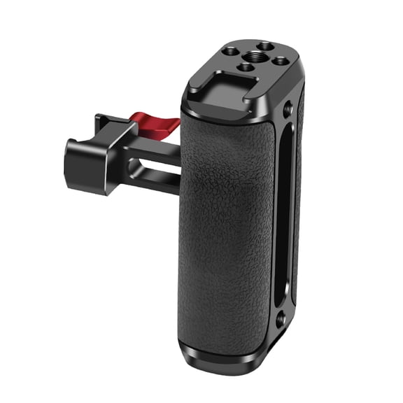 Camera Side Handle 1/4 3/8in Threaded Hole Ergonomic Design AntiSlip Grip Adjustable Height for Camera Cage Photography