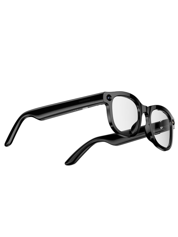 AI Smart Glasses with Camera, Bluetooth 5.4 & Real-Time Translation, 2MP Video, 240mAh Battery, Open-Ear Calling for Travel Driving (1 Pair, Black)