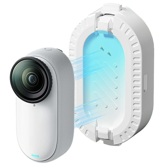 Magnetic Charging Dock for Insta360 GO 3S/3 Accessories Extended Battery Life Fast Battery Charger Portable Charging Case Battery Pack with Magnetic Base