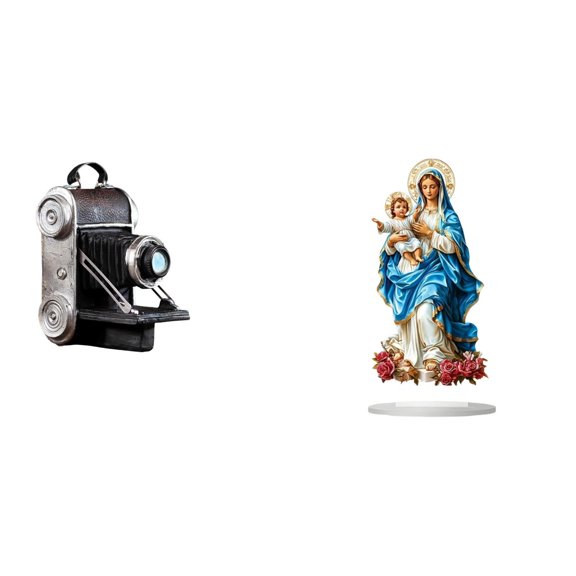 Camera Statue Model Table Sign Acrylic Material Unique Ornament for Living Room Photo Studio Bar Decor