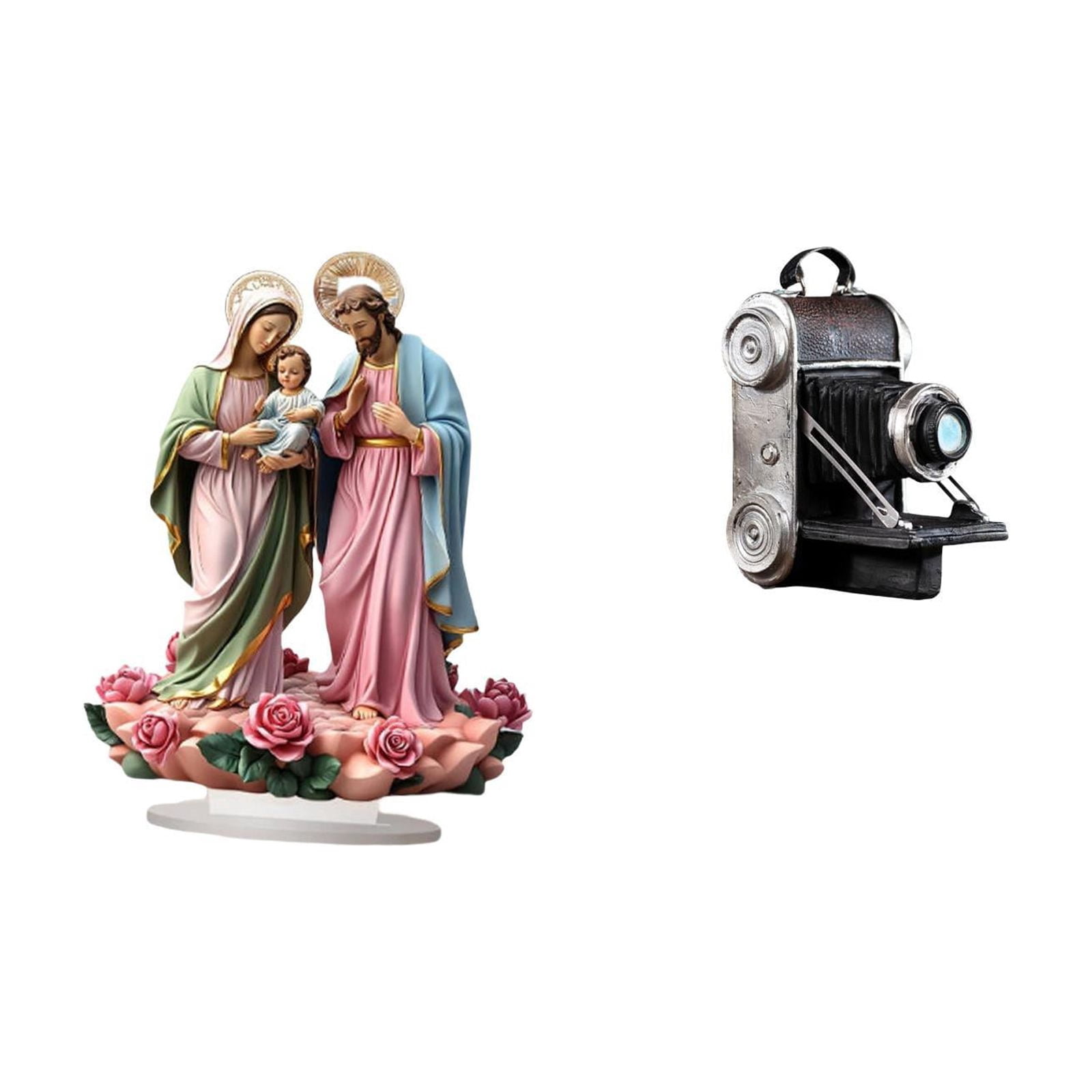 Camera Statue Table Sign Acrylic Desktop Decor with Unique Retro Design ...