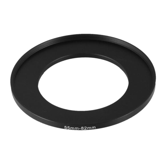 Camera Step-Up Ring Stepping Camera Lens Filter Adapter 55mm to 82mm 1 Pcs Black