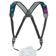 Camera Strap Chest Harness with Galaxy Neoprene and Accessory Pockets by USA GEAR - Works with Canon , Nikon , Fujifilm , Sony , Panasonic and More DSLR , Point & Shoot , Mirrorless Cameras