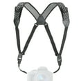 thumbnail image 1 of Camera Strap Chest Harness with Polka Dot Neoprene and Accessory Pockets by USA GEAR - Works with Canon , Nikon , Fujifilm , Sony , Panasonic and More DSLR , Point & Shoot , Mirrorless Cameras, 1 of 9