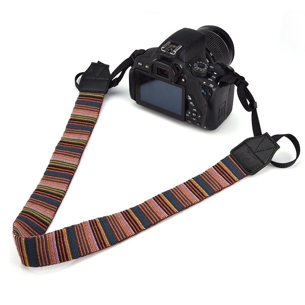 Camera Strap Camera Shoulder Strap Camera Neck Strap Camera Belt Camera Shoulder Belt Universal 1cm Wide Colorful Polyester Fabric Shoulder Neck Camera Belt Strap Mixed Color