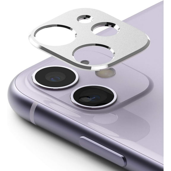 Camera Styling Aluminum Frame Camera Lens Protector Ring Designed for iPhone 11 (2019) - Silver