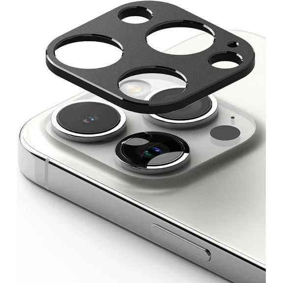 Camera Styling [Make the Phone Look Better] Compatible with iPhone 15 Pro Max Camera Lens Protector and iPhone 15 Pro Camera Lens Protector, Protective Stylish Aluminum Frame - Black
