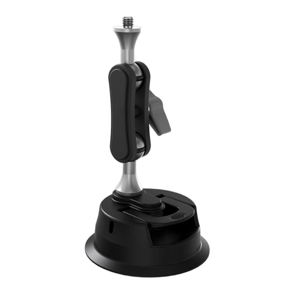 Camera Suction Cup Mount with Head Arm 360 Degree Car Mounting for Windshield Dashboard Suction Cup