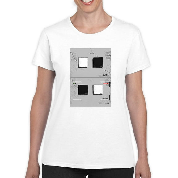 Camera Switcheroo T-Shirt Women -Muzaffar Yulchiboev Designs, Female 5X-Large