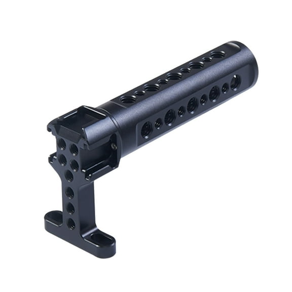 Camera Top Handle Functional Camera Cage Handle Grip with Cold Shoe Camera Rig Cage Aluminum DSLR Cheese Handle