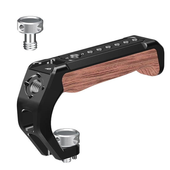 Camera Top Handle for DSLR Cameras1/4in and 3/8in Threaded Pins Cold Shoe Adapters for Creative Photography Expansion