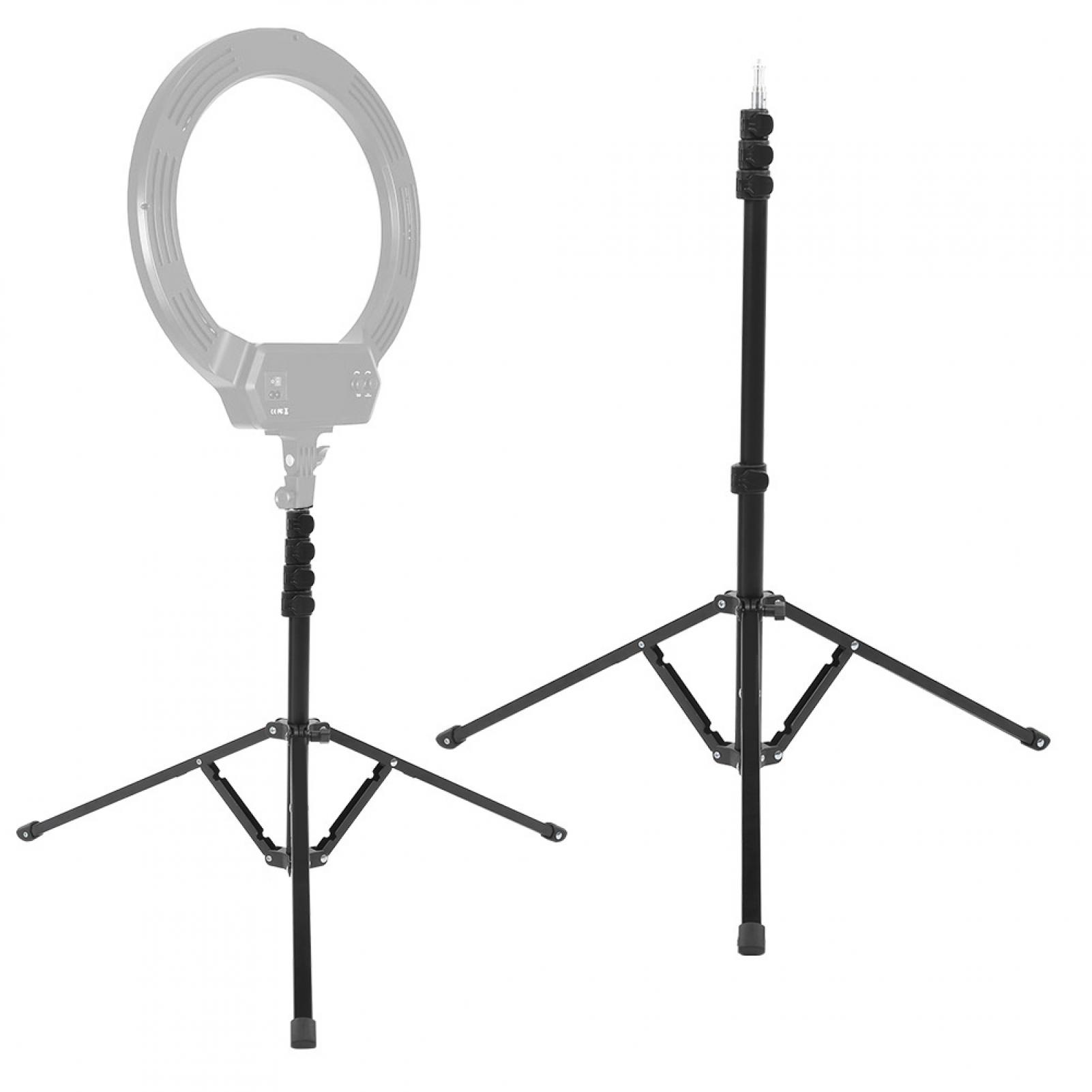 Camera Tripod, Height Adjustment Phone Light Tripod With 1/4inch Screw