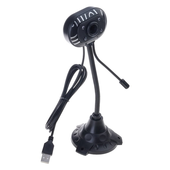 Camera USB Plug and Play 360 Degree Rotating Webcam with Integrated Microphones for Video Conferencing