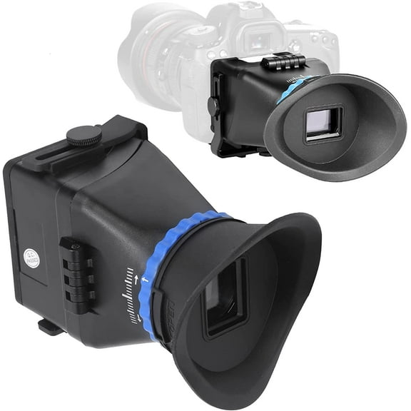 Camera Viewfinder, Professional 3X Magnification LCD Viewfinder Magnifier for 3in/3.2in LCD Screen, Adjustable DSLR Viewfinder for Camcorder, DSLR/SLR Camera, Camera Screen Sunshade Hood