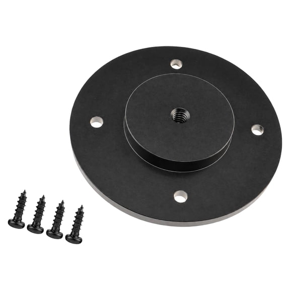 Camera Wall Mount Base with Four Included Screws, 1/4-20 Threaded Plate for Compatible Cameras, Security Cameras, Monitors, and Lights