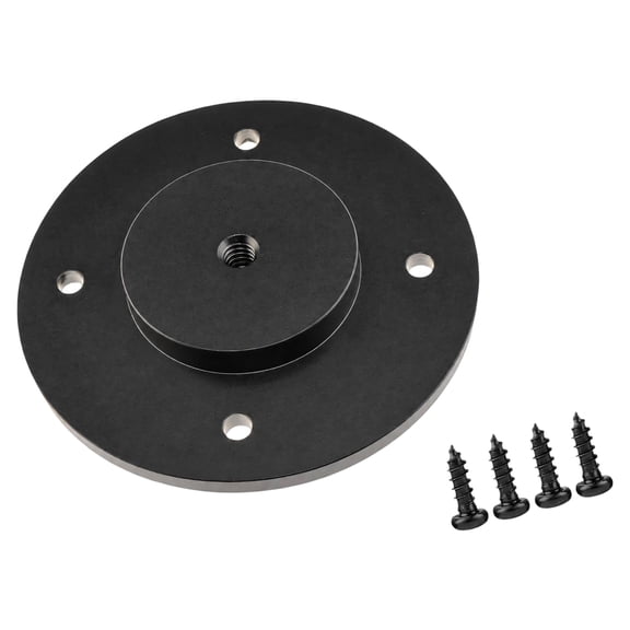 Camera Wall Mount Base with Four Included Screws, 1/4-20 Threaded Plate for Compatible Cameras, Security Cameras, Monitors, and Lights