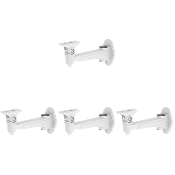 Camera Wall Mount Security Bracket Outdoor Holder Accessory Television White 4 PCS