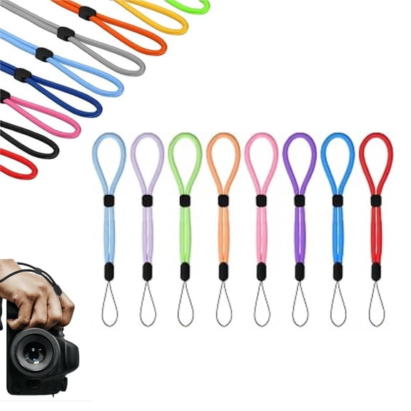 Camera Wrist Strap Adjustable Colorful Wristlet Phone Lanyard for Keys Nylon Wrist Lanyard String for Keys Keychains ID Badges Name Tags