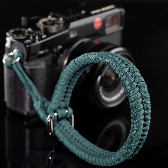 Camera Wrist Strap - Paracord Quick Release Camera Hand Strap Wrist Lanyard for DSLR or Mirrorless Camera - Turquoise