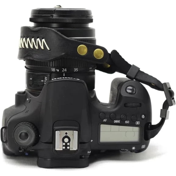 Camera Wrist Strap,Vintage Leather Camera Hand Strap for DSLR SLR Mirrorless,Camera Strap Leather Hand Wrist Grip(Black)