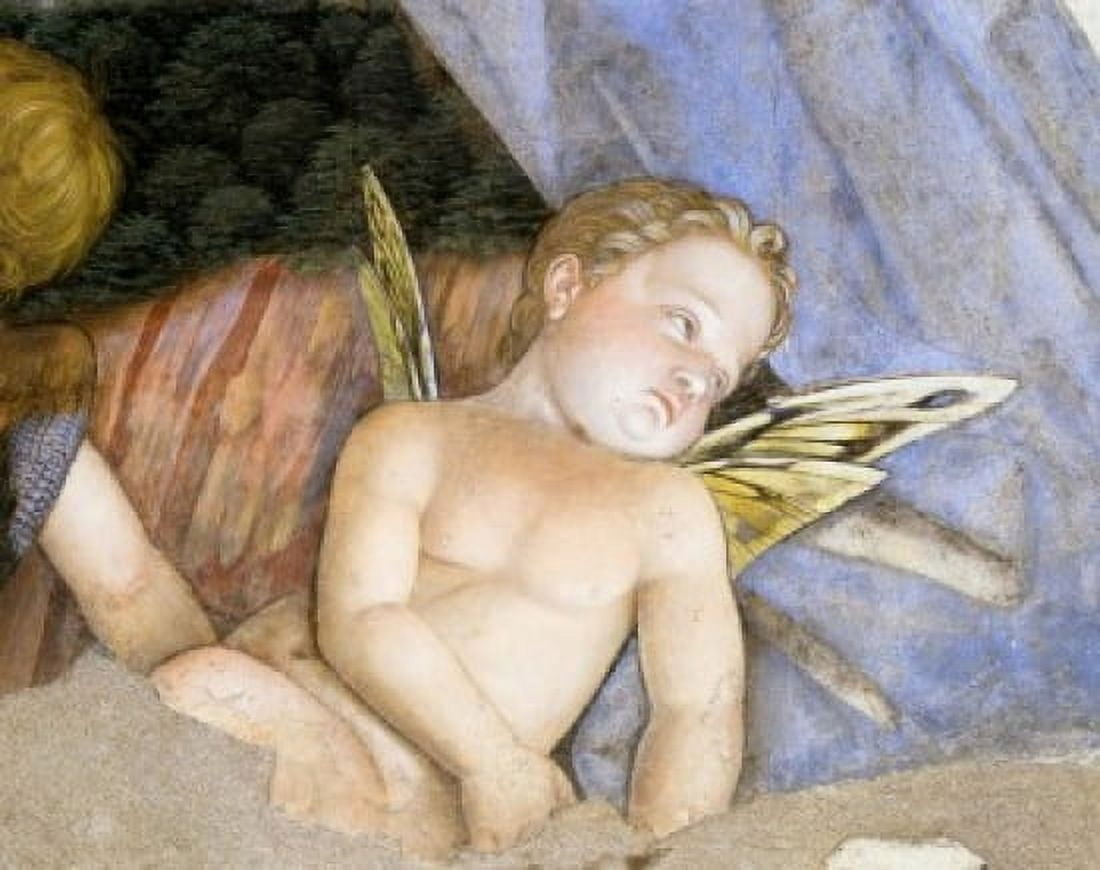 Camera degli Sposi Putti (Detail) 1474 Andrea Mantegna (1431-1506 Italian) Fresco Palazzo Ducale Mantua Italy Canvas Art - Andrea Mantegna (18 x 24)