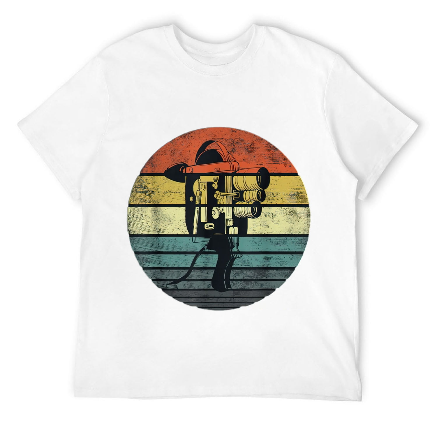 Cameraman Videographer Gifts Funny Retro Camera Filmmaker Mens TShirt