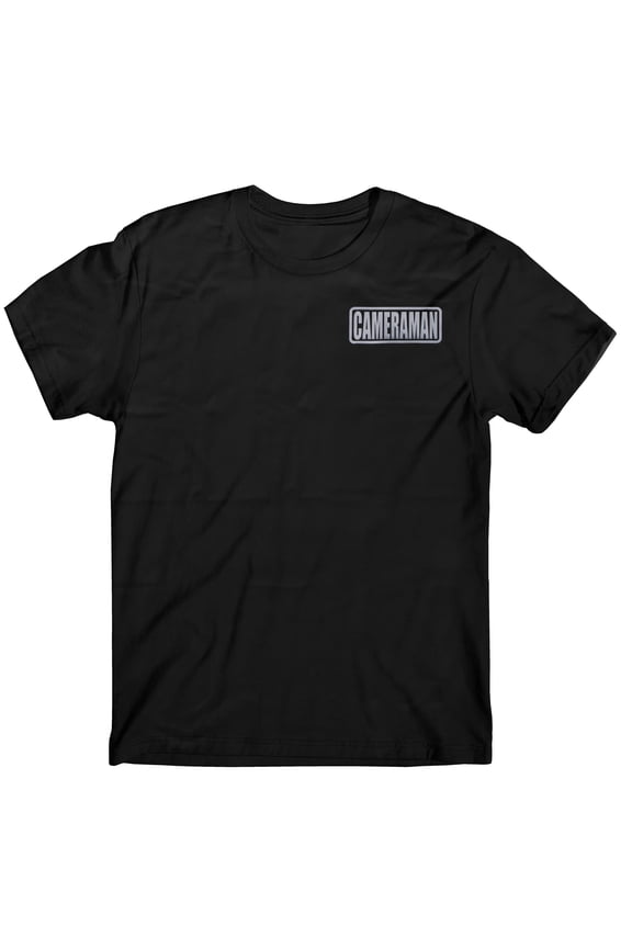 Cameraman t shirt, reflective logo, movie Cinematographer t shirt