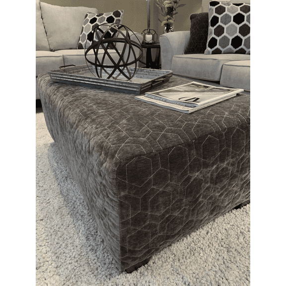 Camero Microfiber Fabric Cocktail Ottoman | Ideal for Camero Sofa Set