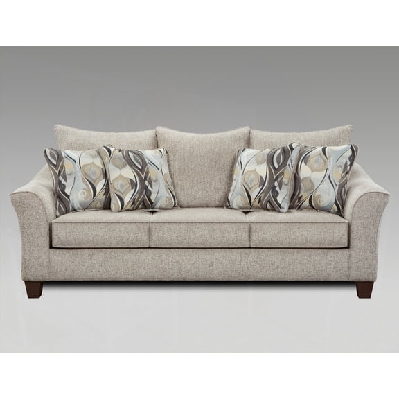 Camero Platinum Fabric 3-Seater Sofa (2208075cm) for Living Room