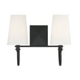 thumbnail image 1 of Cameron 2-Light Bathroom Vanity Light in Matte Black, 1 of 5