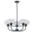 thumbnail image 1 of Cameron 5-Light Black Chandelier with Clear Glass, 1 of 4