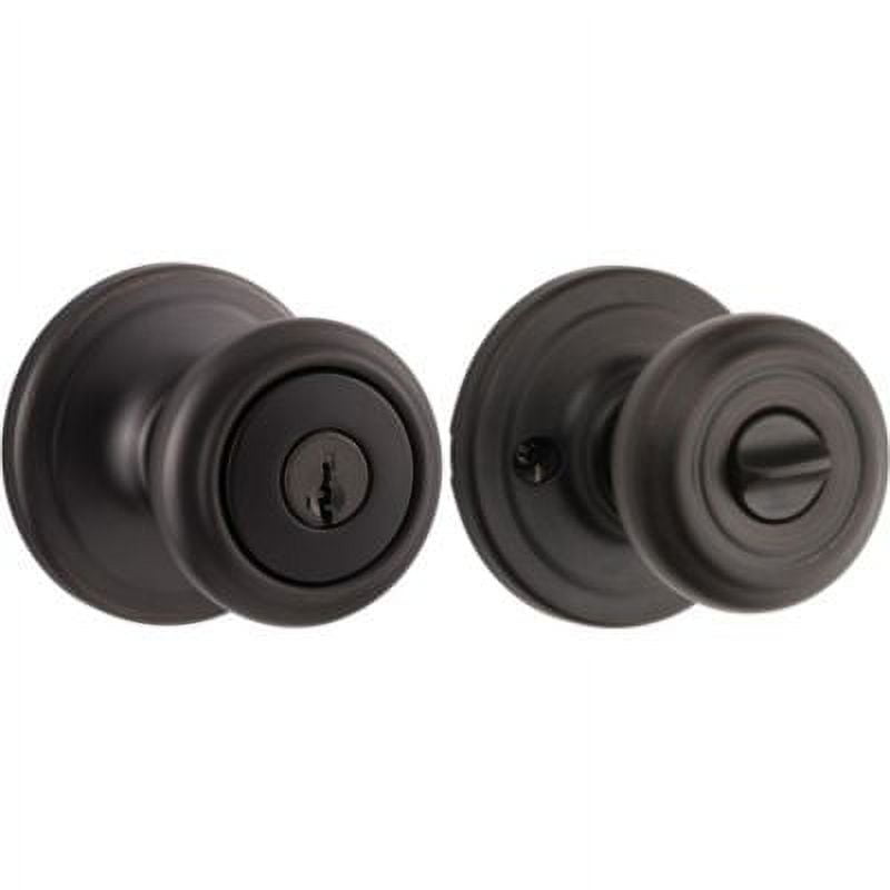 Cameron Keyed Entry Knob featuring SmartKey® in Venetian Bronze