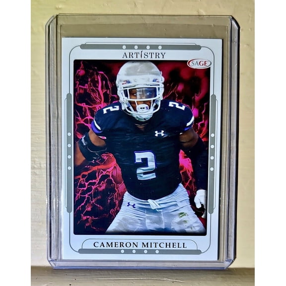 Cameron Mitchell 2023 SAGE NFL Artistry Football #24 Card